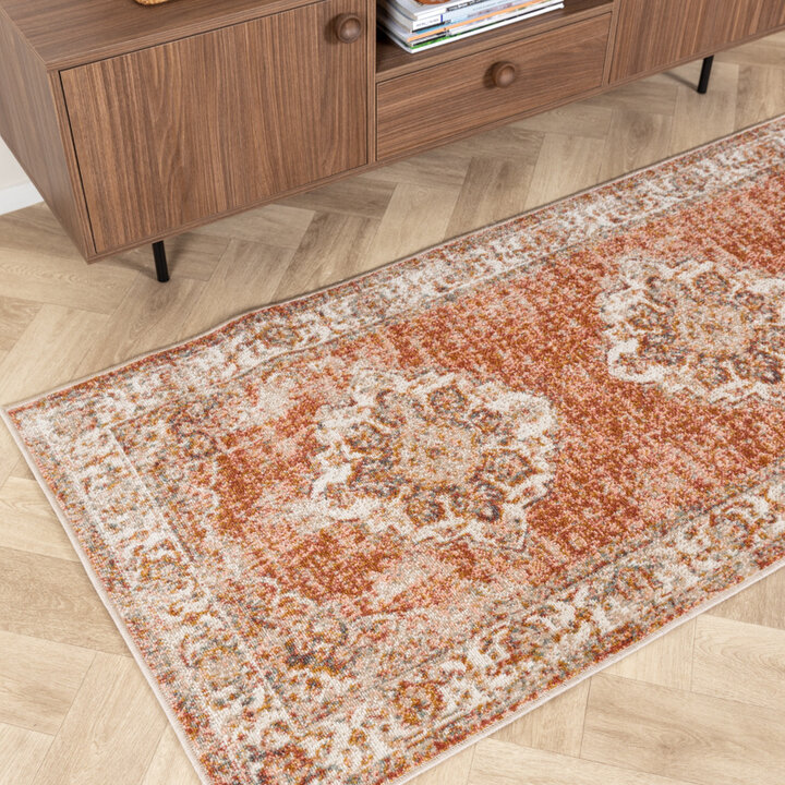 Tapis de jeu berbère - Spring Medaillon Terra/Crème - 3