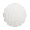 Tapis rond à poils longs - Carvy Curves Crème - thumbnail 1