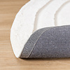 Tapis rond à poils longs - Carvy Curves Crème - thumbnail 5