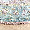 Tapis vintage rond - Lily Medaillon Bleu Clair - thumbnail 6