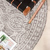 Tapis d'extérieur rond - Summer Oriental Gris Clair - thumbnail 4