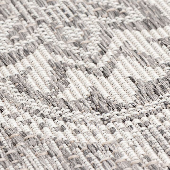 Tapis d'extérieur rond - Summer Oriental Gris Clair - 9