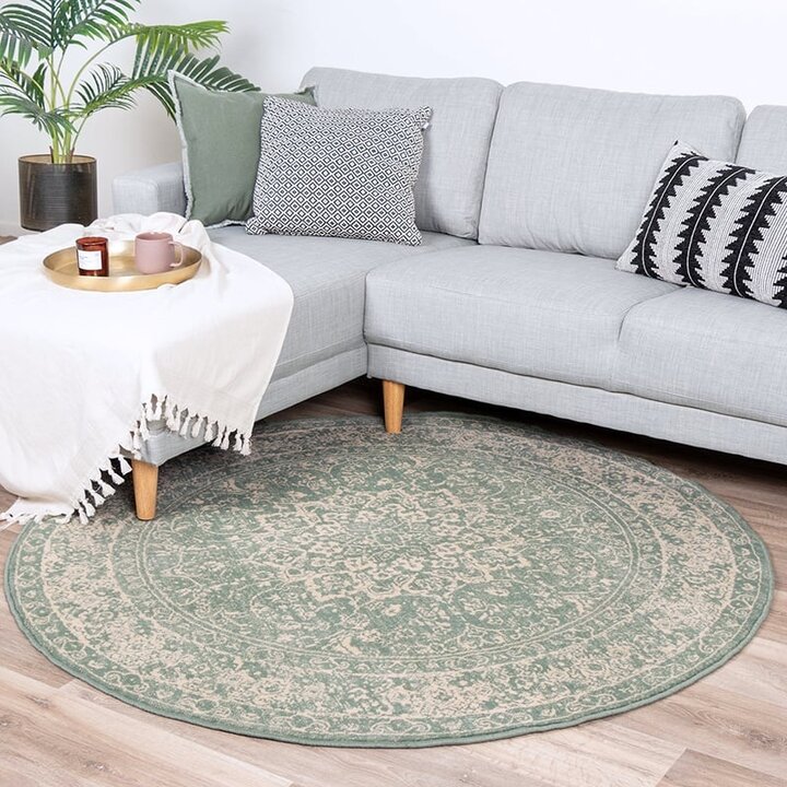 Tapis vintage rond - Wonder Oriental Vert