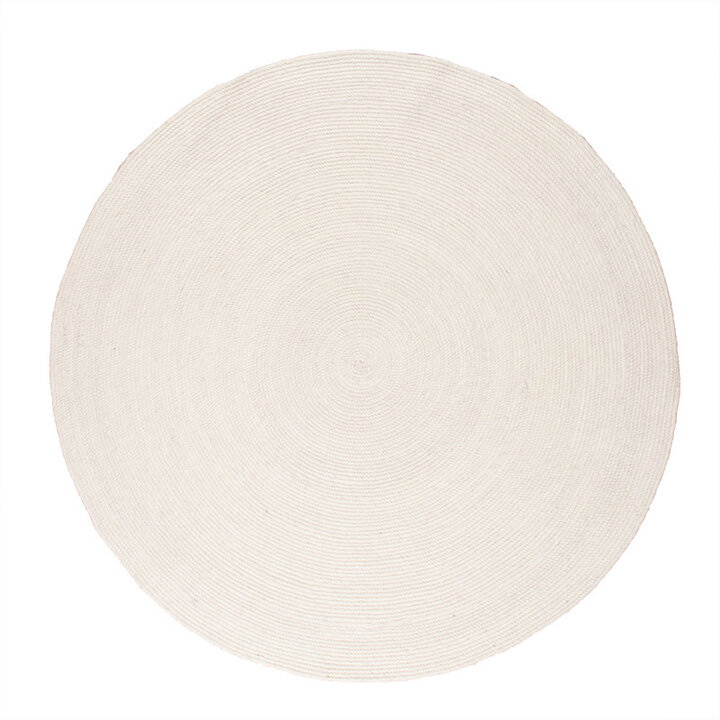 Tapis en laine rond - Wise Blanc - 1