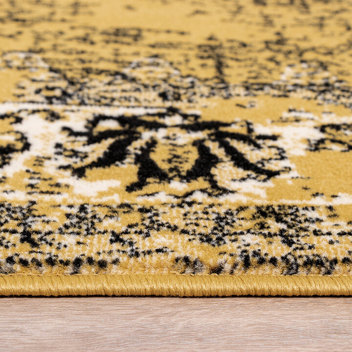 Tapis vintage - Wonder Jaune/Noir - 7