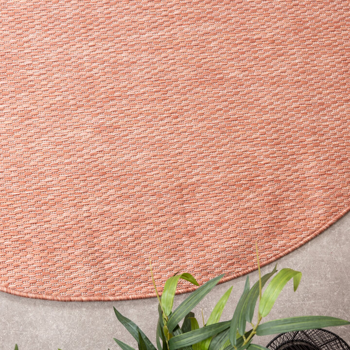 Tapis d'extérieur rond - Costa Terracotta - 3
