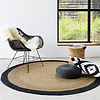 Tapis en jute - Fair Rond Naturel/Noir - thumbnail 7