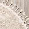 Tapis rond à poils longs - Lofty Fringe Crème/Blanc - thumbnail 4