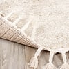Tapis rond à poils longs - Lofty Fringe Crème/Blanc - thumbnail 5