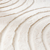 Tapis rond à poils longs - Carvy Arches Crème - thumbnail 4