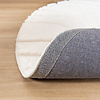 Tapis rond à poils longs - Carvy Arches Crème - thumbnail 7
