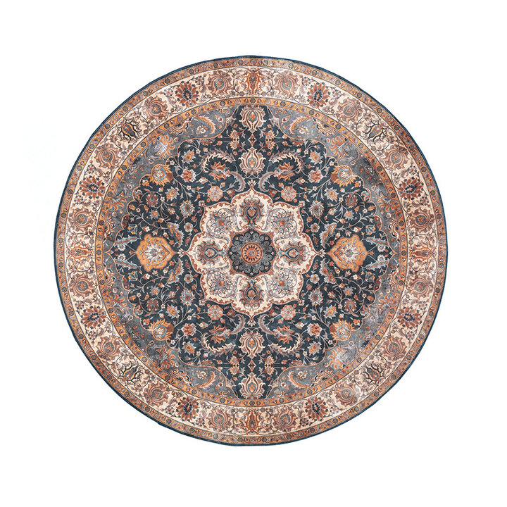 Tapis vintage rond - Imagine Medaillon Rustique - 1