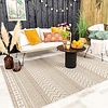 Tapis d'extérieur en jute - Nomad Aztec Crème - thumbnail