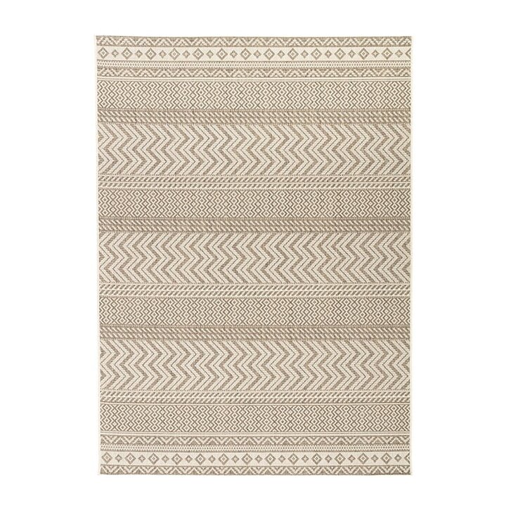 Tapis d'extérieur en jute - Nomad Aztec Crème - 1