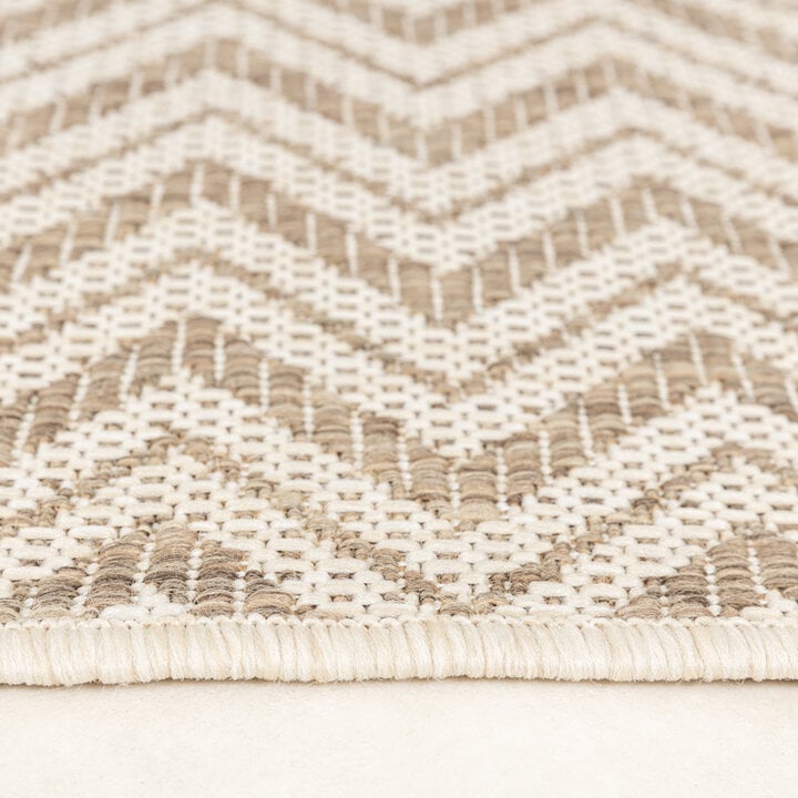 Tapis d'extérieur en jute - Nomad Aztec Crème - 6