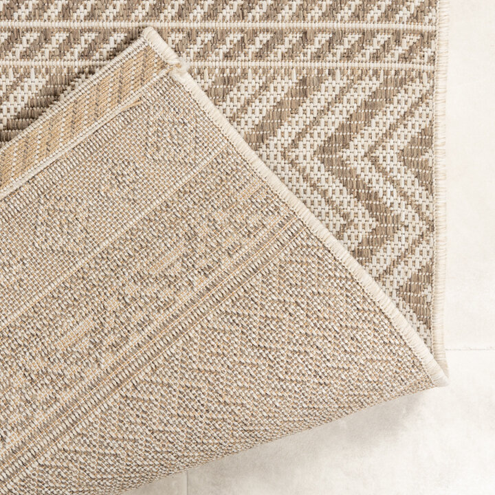 Tapis d'extérieur en jute - Nomad Aztec Crème - 7