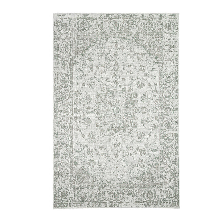 Tapis ovale à poils longs - Victoria Oriental Vert - 1