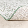 Tapis ovale à poils longs - Victoria Oriental Vert - thumbnail 6