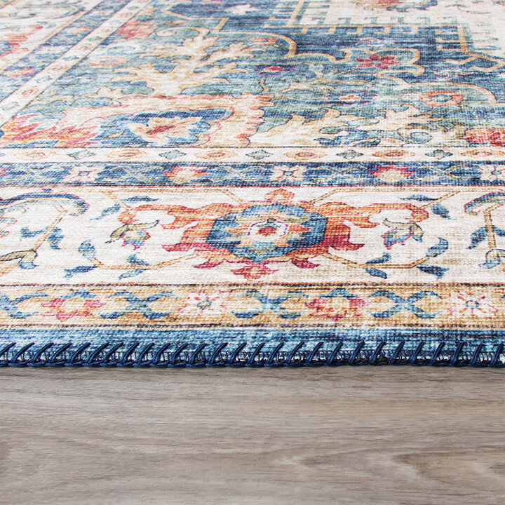 Tapis vintage - Azara Bleu Clair - 5