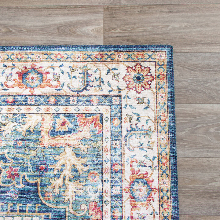 Tapis vintage - Azara Bleu Clair - 6