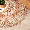 Tapis vintage rond - Spring Medaillon Terra/Crème - thumbnail 3