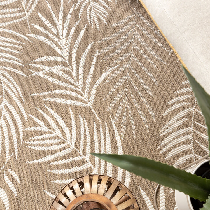 Tapis d'extérieur - Malta Leaves Naturel - 3