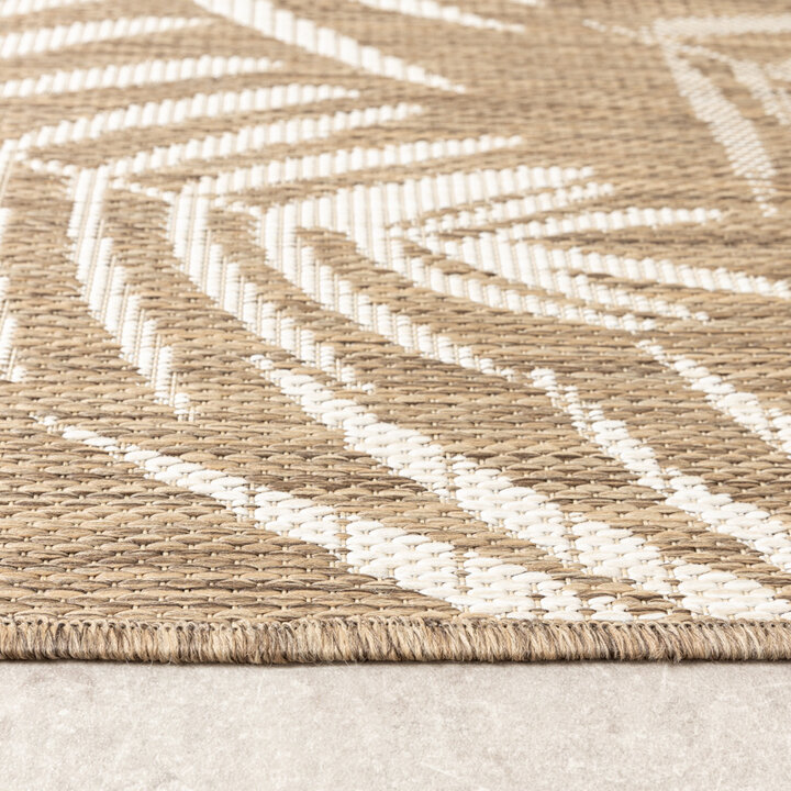 Tapis d'extérieur - Malta Leaves Naturel - 6