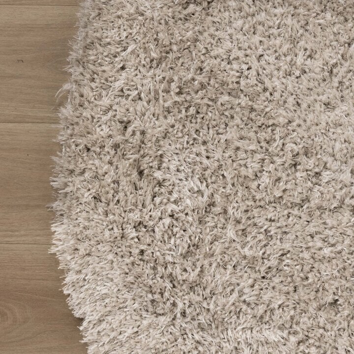 Tapis shaggy ovale - Blaze Beige/Gris - 5