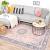 Tapis vintage - Lily Medaillon Rose - thumbnail