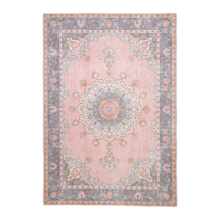Tapis vintage - Lily Medaillon Rose - 1
