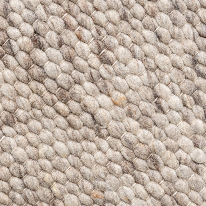 Tapis en laine rond - Feline Marron/Mélangé - 4