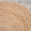 Tapis en jute - Fair Ovale Naturel - thumbnail 4