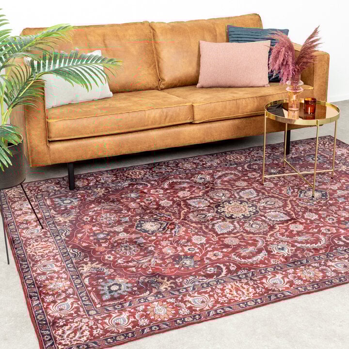 Tapis vintage - Imagine Medaillon Rouge