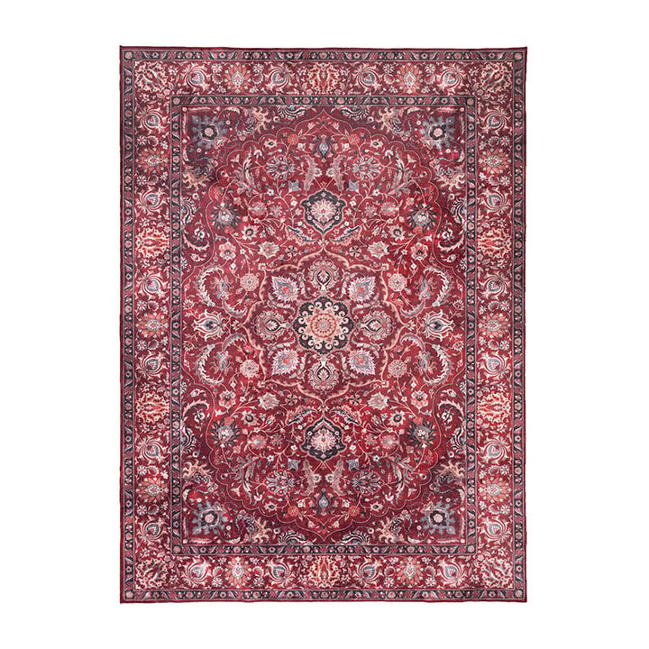 Tapis vintage - Imagine Medaillon Rouge - 1