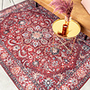 Tapis vintage - Imagine Medaillon Rouge - thumbnail 3