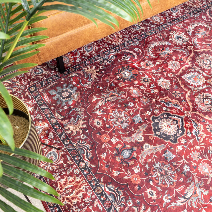 Tapis vintage - Imagine Medaillon Rouge - 4
