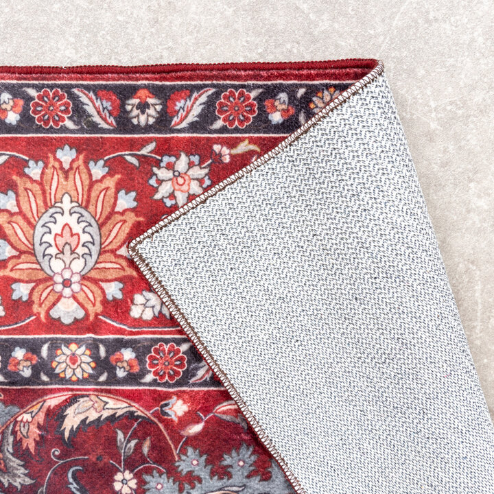 Tapis vintage - Imagine Medaillon Rouge - 6