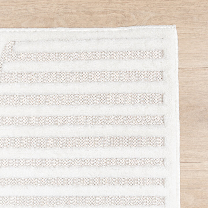 Tapis persan - Nori Curves Blanc - 4