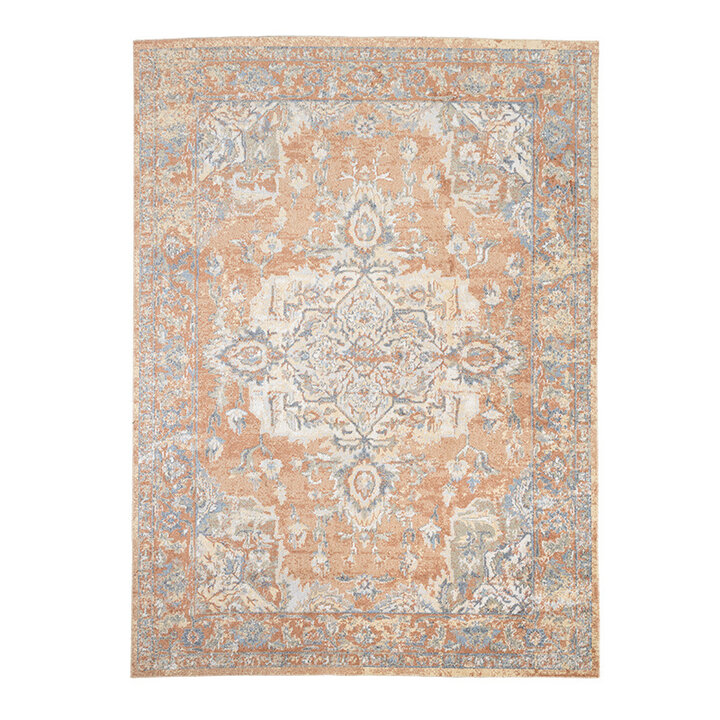 Tapis lavable - Nova Medaillon Terracotta - 1