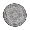 Tapis d'extérieur rond - Summer Azteca Gris - thumbnail 1