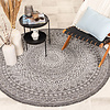 Tapis d'extérieur rond - Summer Azteca Gris - thumbnail 3