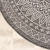 Tapis d'extérieur rond - Summer Azteca Gris - thumbnail 7