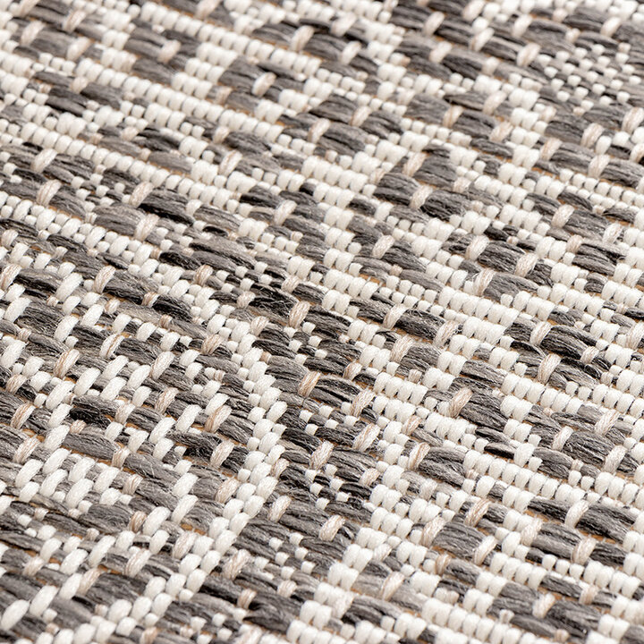 Tapis d'extérieur rond - Summer Azteca Gris - 9