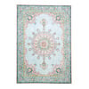 Tapis vintage - Lily Medaillon Bleu Clair - thumbnail 1