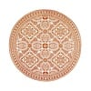Tapis d'extérieur rond - Summer Oriental Terracotta - thumbnail 1