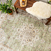 Tapis ovale à poils longs - Santo Medaillon Vert - thumbnail 3