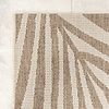 Tapis d'extérieur en jute - Nomad Leaves Crème - thumbnail 5