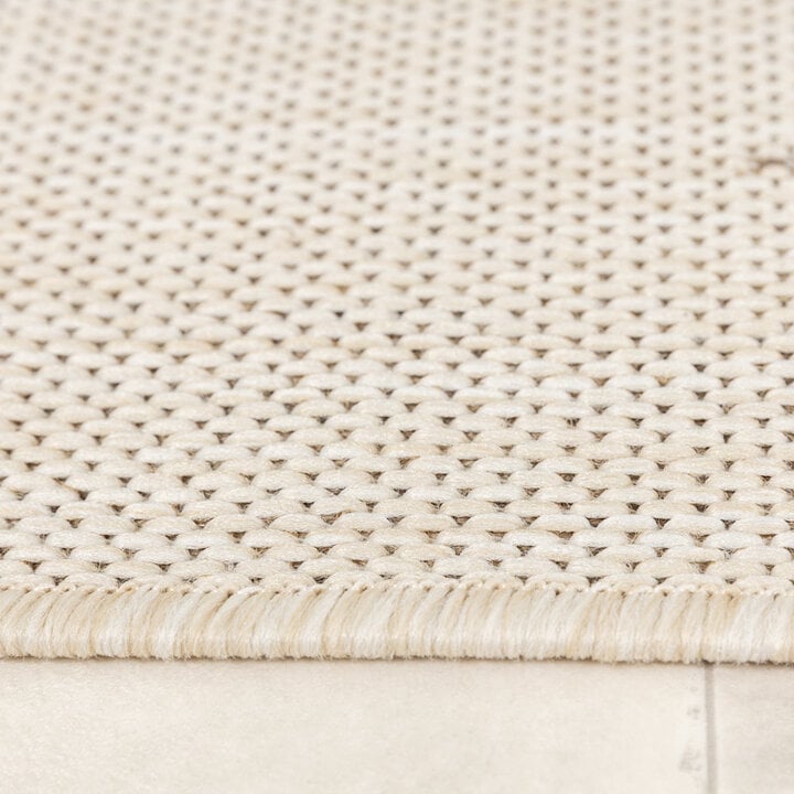 Tapis d'extérieur en jute - Nomad Leaves Crème - 6