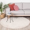 Tapis rond à poils longs - Lofty Crème/Blanc - thumbnail