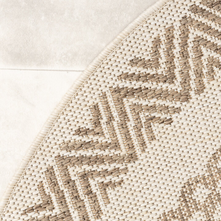 Tapis d'extérieur vintage - Nomad Aztec Crème - 6